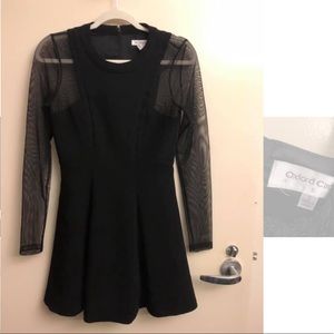 BCBG Black Long Sleeve Mini Dress